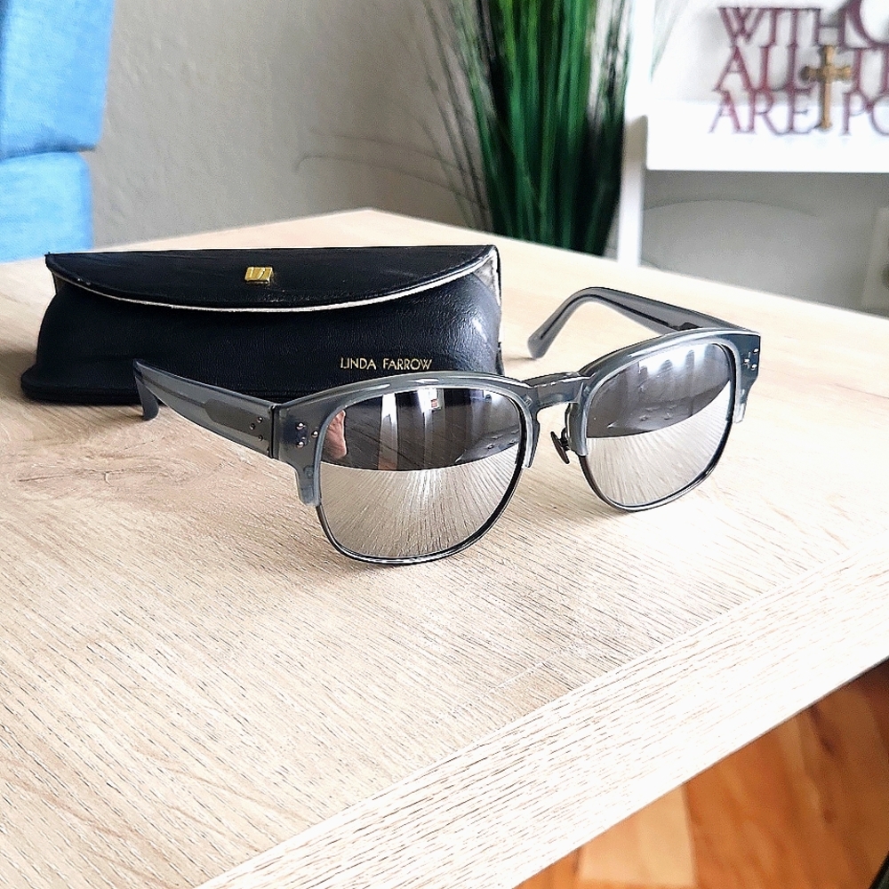 Linda Farrow Sunglasses Gunmetal Grey